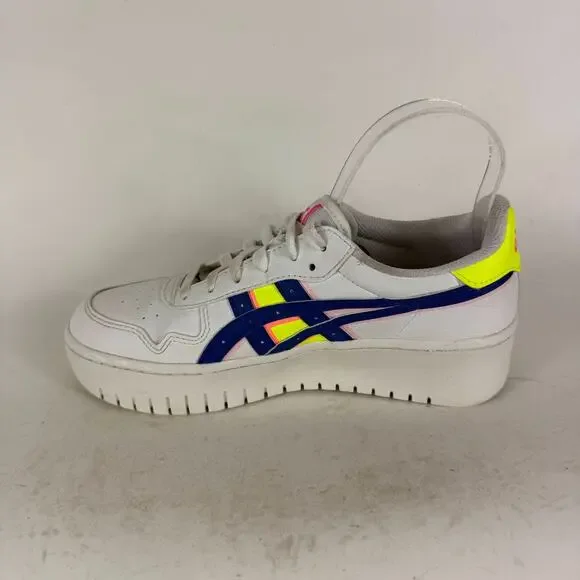 Asics Japan S Platform Sneakers Women's 8 White Leather Lace-Up Athletic Shoes - Picture 6 of 10